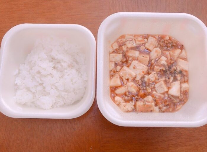 餃子の王将の麻婆豆腐セット