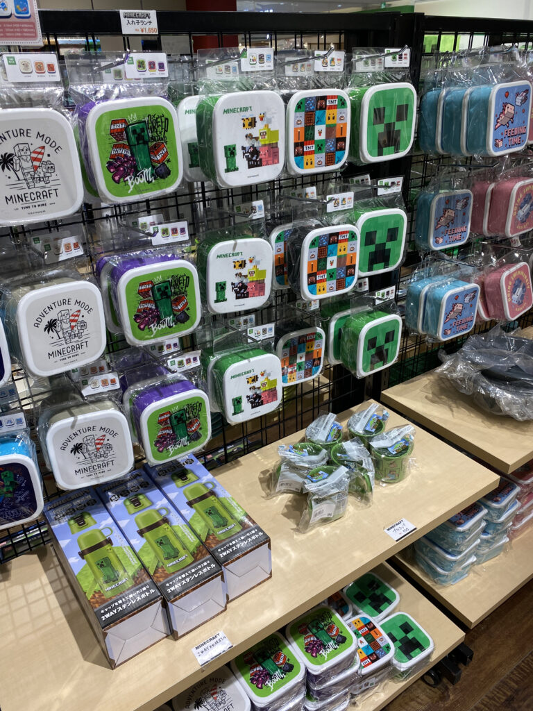 MINECRAFT POP UP STOREの店内