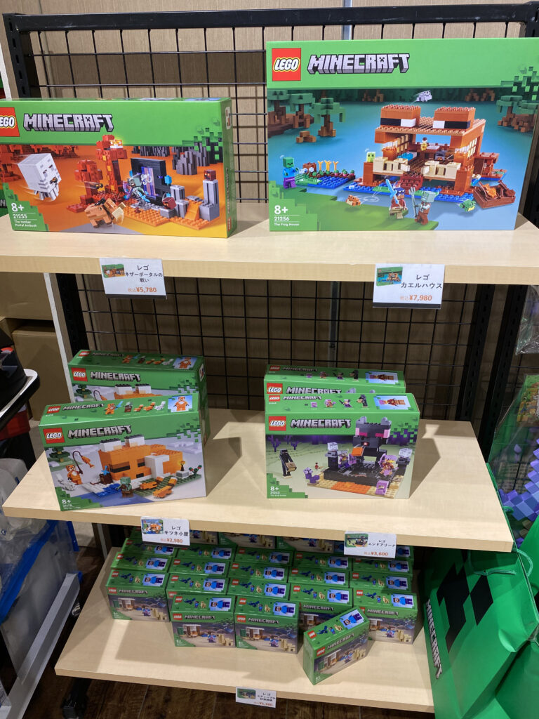 MINECRAFT POP UP STOREの店内