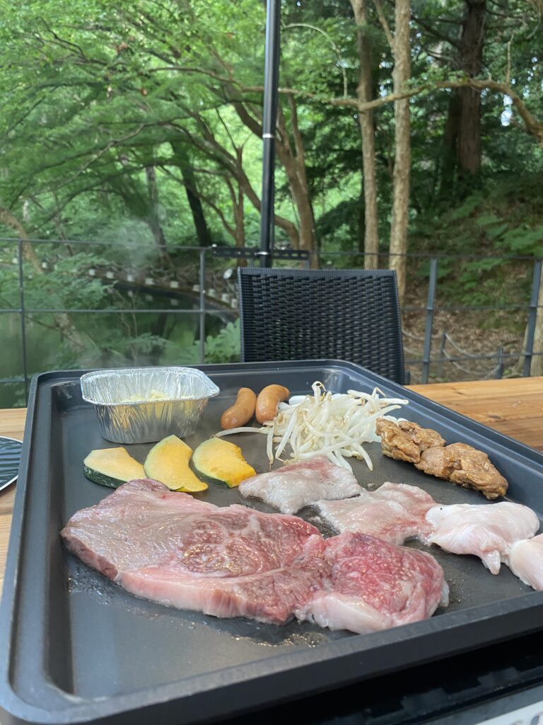 BBQの様子