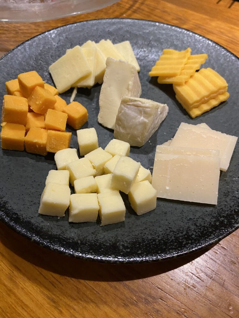 チーズの盛り合わせ
