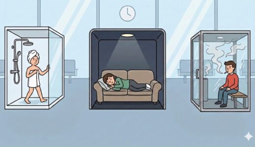 【成田空港のリフレッシュ施設まとめ】シャワー・仮眠・喫煙所はどこ？長時間滞在の回復ルート