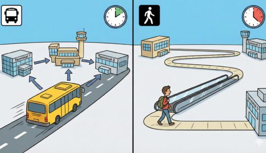 【成田空港のターミナル間移動】第1・第2・第3を最短で行く方法｜バスと徒歩どっちが早い？