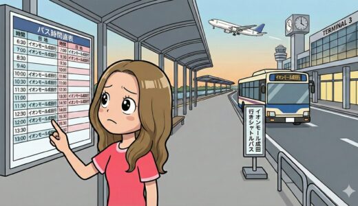 成田空港からイオンモール成田までのバスでの行き方｜時刻表と「帰れない」を防ぐ注意点