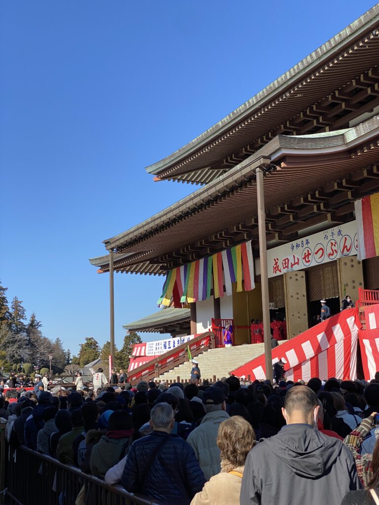 成田山節分会の場所取り