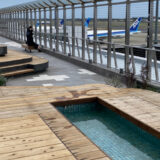 リニューアルした成田空港第一ターミナルの展望デッキ