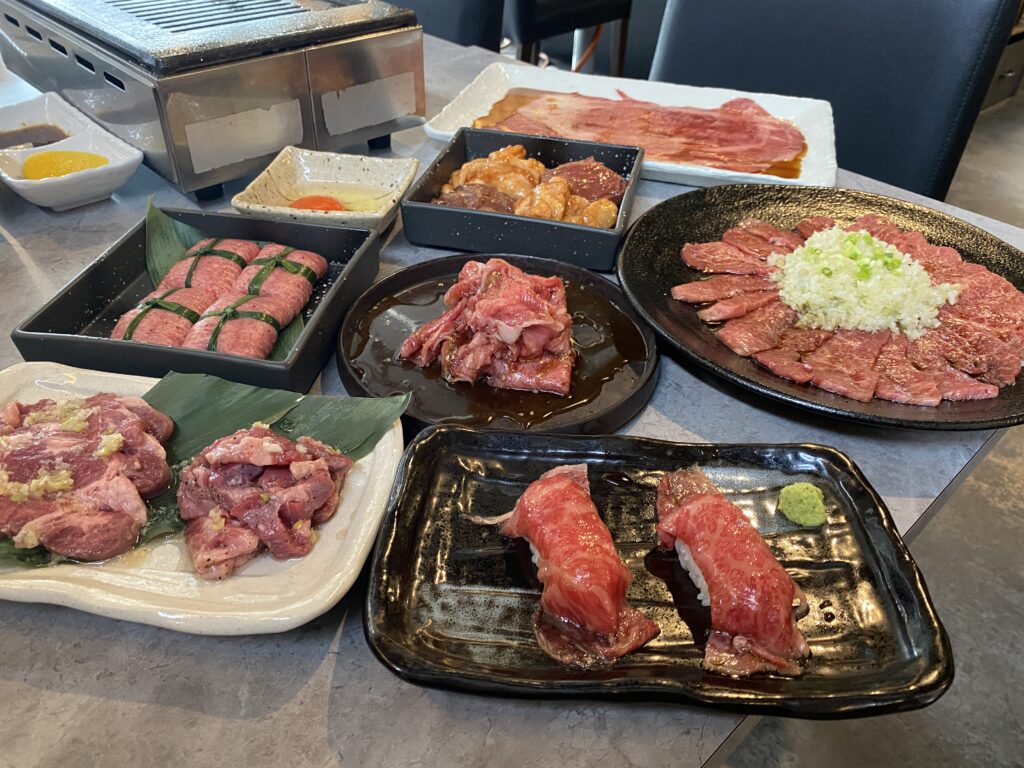 焼肉ふじで食べたメニュー
