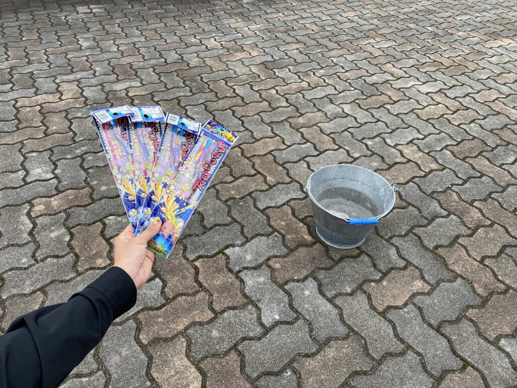 花火の準備