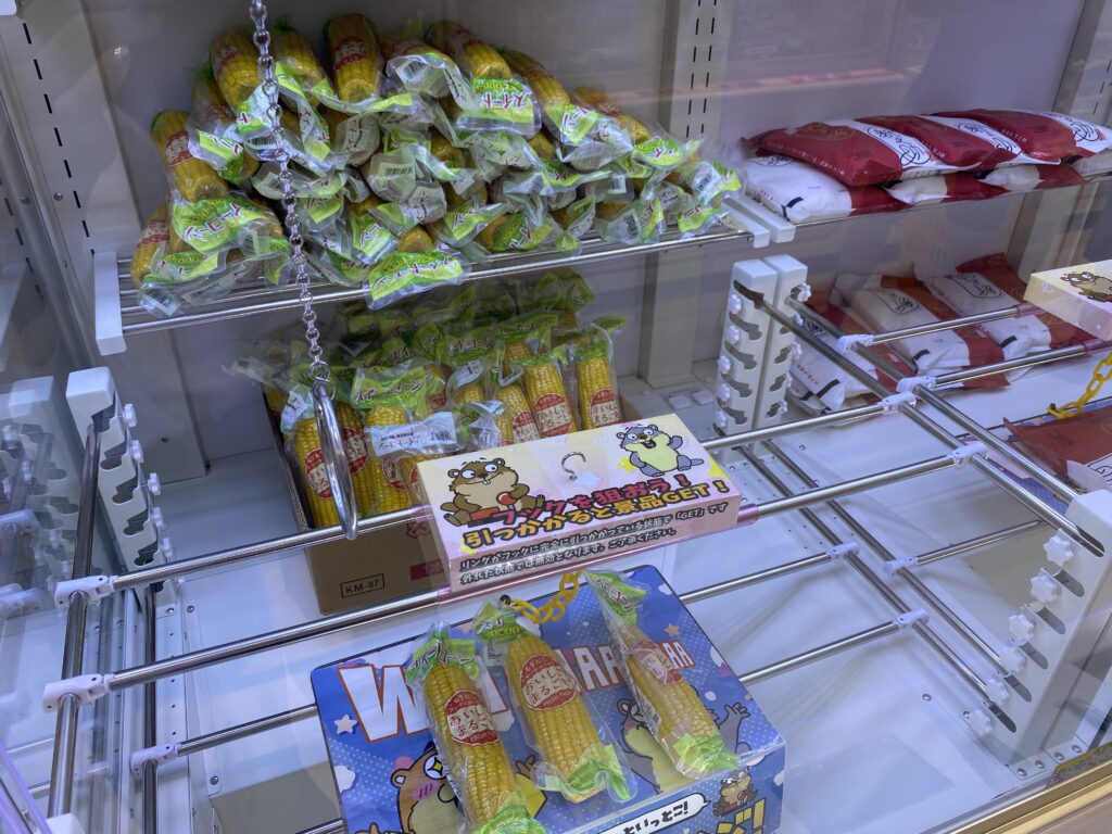 景品のとうもろこし
