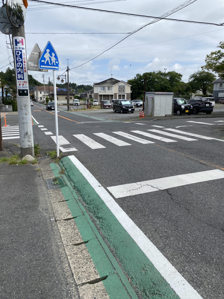 現地で確認した道路設備と通行の様子